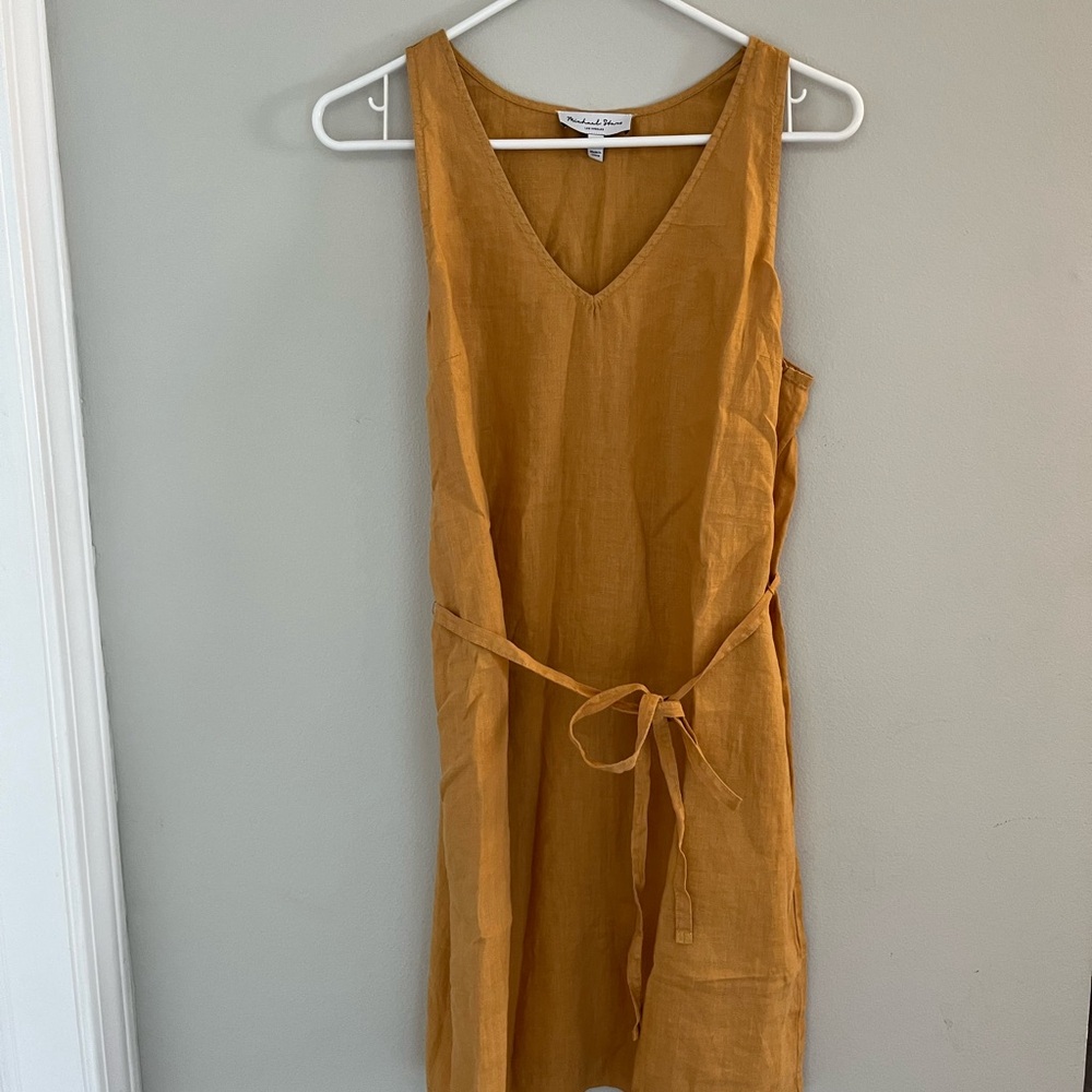 Michael Stars Mustard Linen Dress (NWOT)